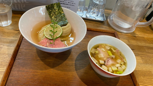 「昆布水つけめん 塩（並）¥1,050」@YOKOKURA STOREHOUSEの写真