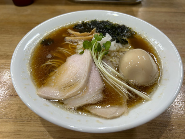「しじみ蕎麦・醤油・味玉・和え玉塩」@しじみ中華蕎麦 イツ花の写真