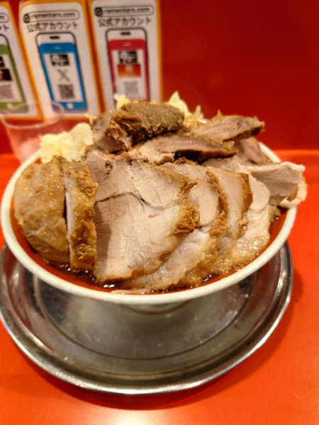 「大豚W  ニンニクマシ  アブラ」@ラーメンタロー 大森の陣の写真