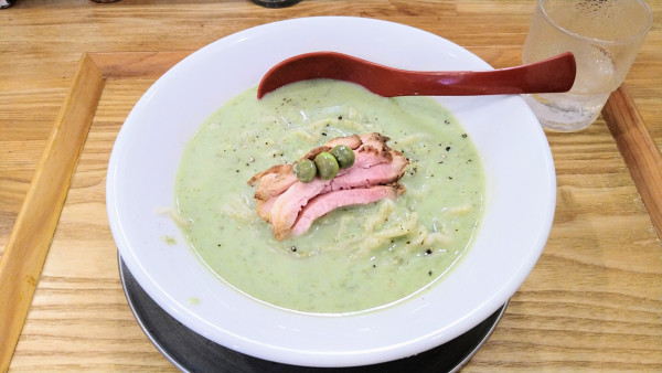 「【限定】だだちゃ豆の冷やし麺(中)」@麺や 七彩 八丁堀店の写真