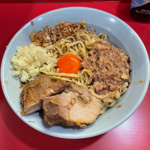「釜玉そば 300g  ￥1000」@ラーメン富士丸 明治通り都電梶原店の写真