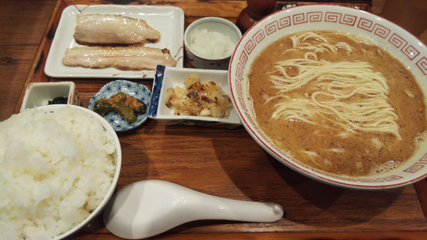 「鯖定食」@炭火焼濃厚中華そば 奥倫道の写真
