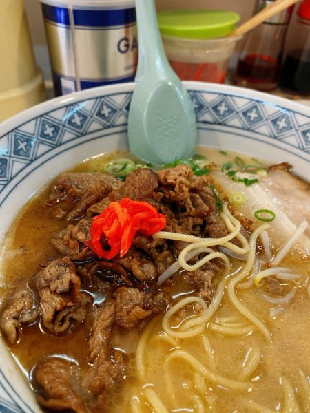 「焼肉ラーメン」@らーめん まるじゅうの写真