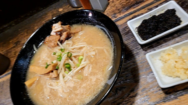 「味噌 旨醤 ニンニク」@らーめん 勝三の写真