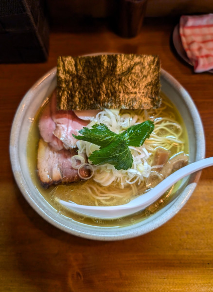 「天草大王の鶏塩そば」@らーめん つけめん 和み屋の写真