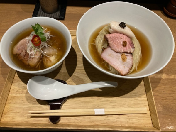 「特上つけ麺　白醤油」@らぁ麺や 嶋の写真
