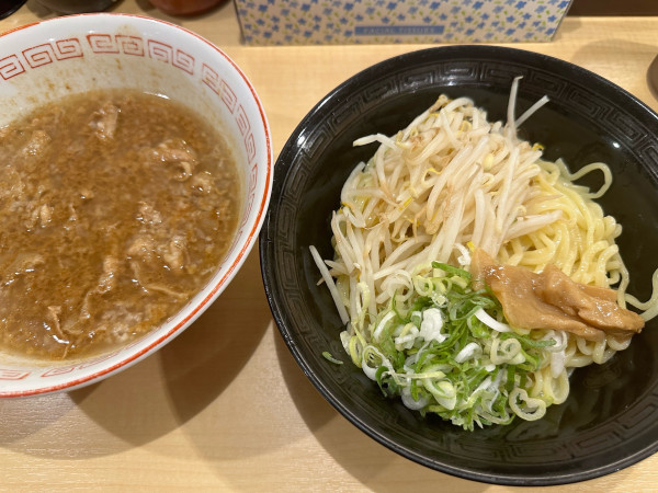 「肉味噌つけめん」@こってり脂らーめん きたろうの写真