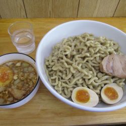 ゆずつけ麺極太（９３０円）麺増し５００円＋味玉１５０円