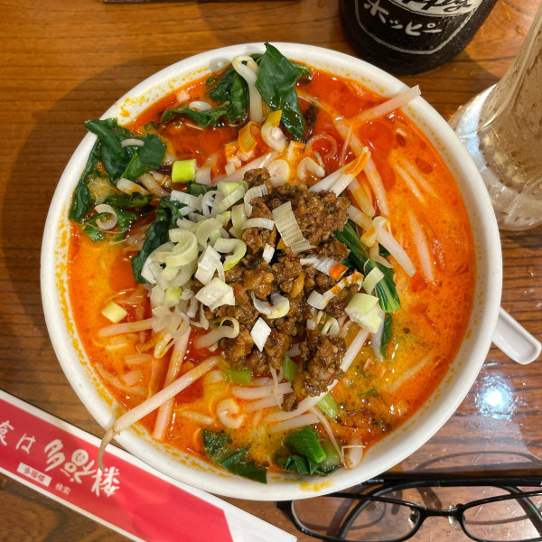 「〆ミニ担担刀削麺」@多福菜香の写真