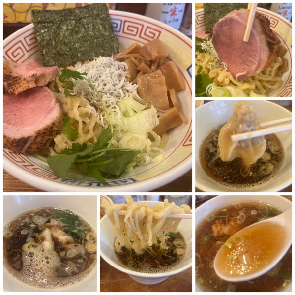 「【限定】雲呑入り鴨つけ麺 1000円」@GURU GURU SIROHEBI NOODLE 研究所の写真