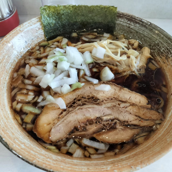 「竹岡式ラーメン」@濃厚ラーメン 大葉商店の写真