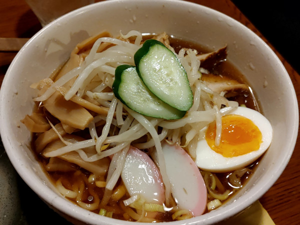 「山形名物　冷やしラーメン（870円）」@居酒屋ダイニング満天の写真
