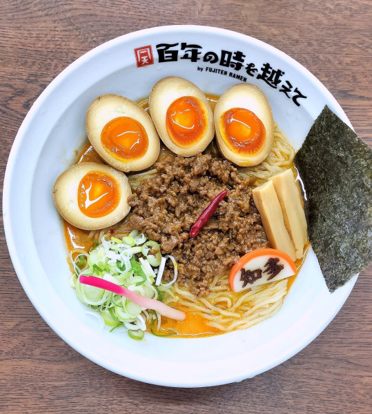 「(限定)冷やし担々麺 1200円＋味玉 100円」@百年の時を越えての写真