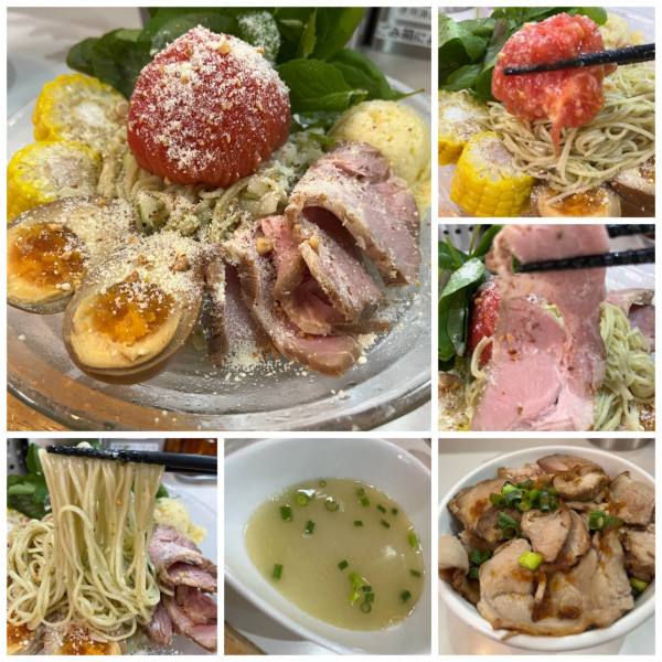 「【限定】ネクター漬け丸ごとトマトの冷製ジェノベーゼあえめん」@麺屋 扇 SENの写真