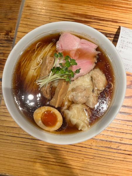 「わんたん中華そば(醤油)大盛り」@いしかわやの写真