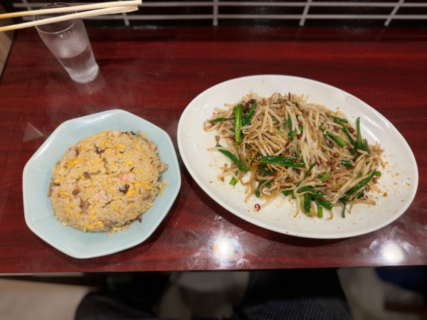 「皿台湾 900円＋チャーハン900円」@玉川屋酒店の写真