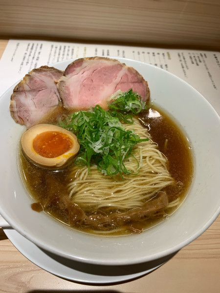 「中華そば（並）＋味玉ハーフ＋ネギ」@中華そば ひふみの写真