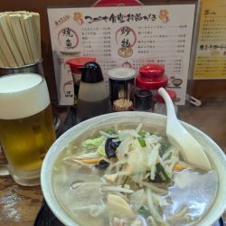 五目タンメン+中ジョッキ