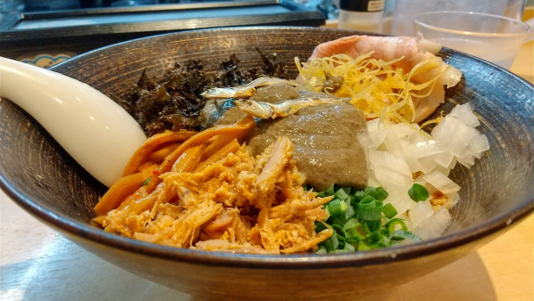 「#濃純まぜニボ #Lv2 #1100円 #追い煮干し#50円」@煮干中華そば 結。の写真