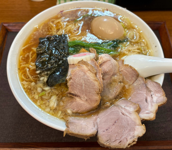 「チャーシューメン＋味玉」@中華そば政好の写真