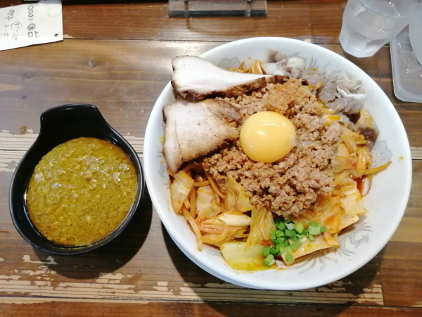 「台湾焼きラーメン(大盛)＋キーマカレートッピング」@ラーメン 達磨食堂の写真
