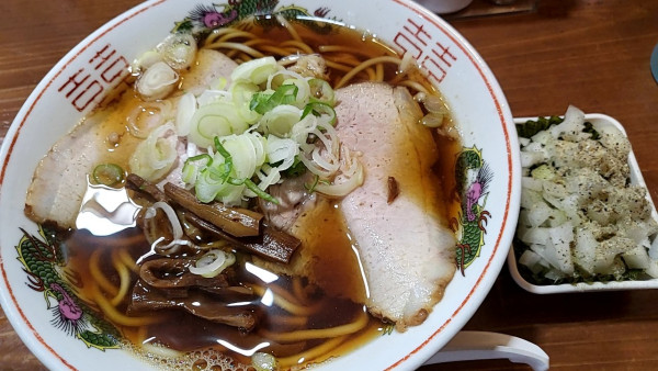 「手打ちあっさり煮干し カップ」@長尾中華そば 東京神田店の写真
