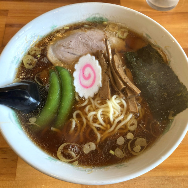 「正油らーめん 750円」@らーめん ヒグマ 塩沢店の写真