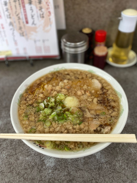 「中華そば大盛脂マシマシニンニクトッピング」@つたふじ 福山支店の写真