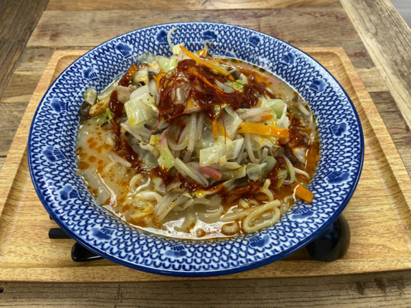 「激紅ちゃんぽん(大)(1050円)」@じげもんちゃんぽん＆FRIED JUNKIES 茨城ヒタチエ店の写真