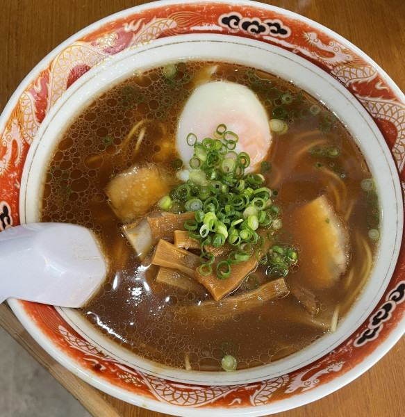 「月見中華」@中華そば 山冨士 本町店の写真