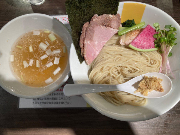 「昆布水つけ麺」@塩生姜らー麺専門店MANNISHの写真