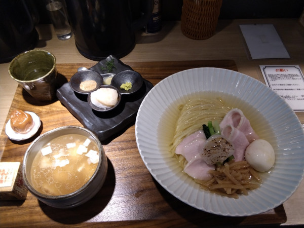 「特製帆立の昆布水つけ麺 白＜塩＞」@Tokyo Style Noodle ほたて日和の写真