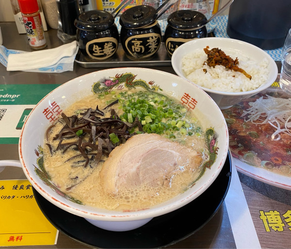 「だるまラーメン」@博多 長浜ラーメン だるま一家の写真