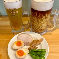 【限定】ぼくのビール麺＋生中ジョッキ