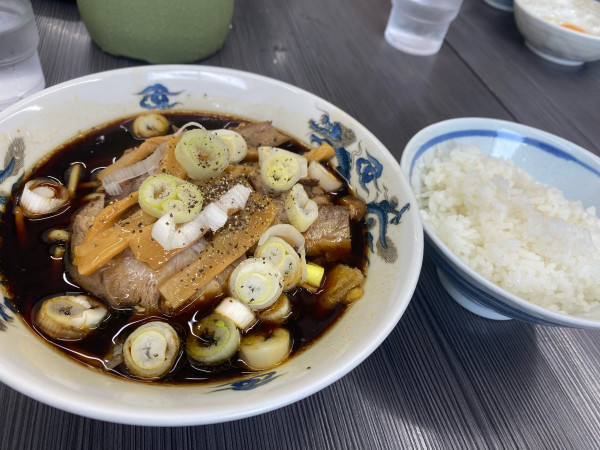「中華そば並ライスセット」@西町大喜 二口店の写真