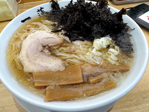 「岩のり中華そば」@佐野らーめん 一蓮の写真