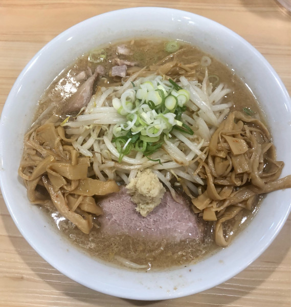 「味噌ラーメン大盛 メンマ もやし 1200+200+100円」@三ん寅の写真