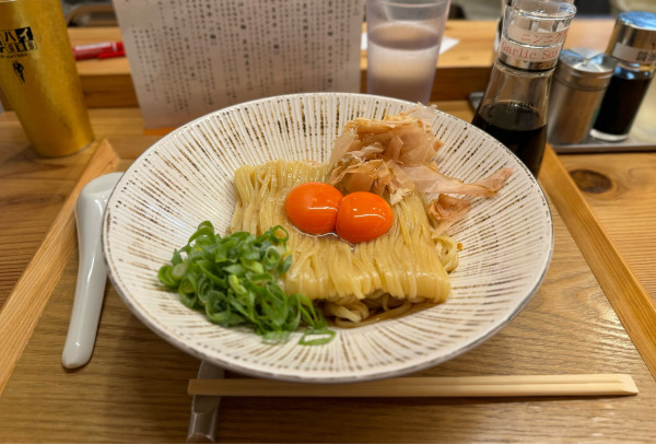 「たまごかけ麺¥900」@銀座らぁ麺 しら石の写真