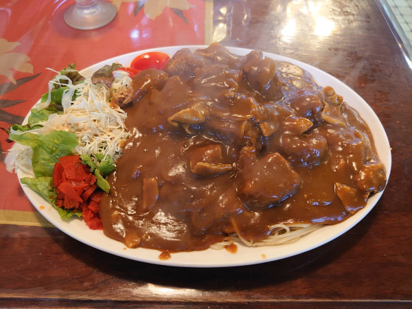 「カツカレースパゲッティ大盛り」@加城の写真