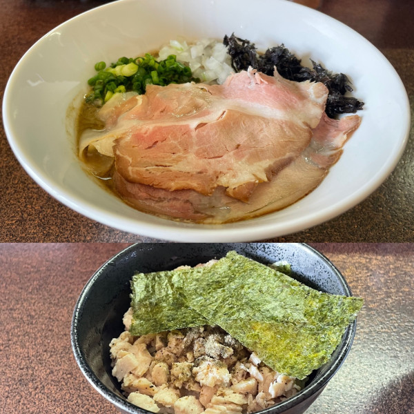 「トリプル ３種 濃厚煮干＋鶏コロチャーご飯（1700円）」@2番ライト 煮干男の写真