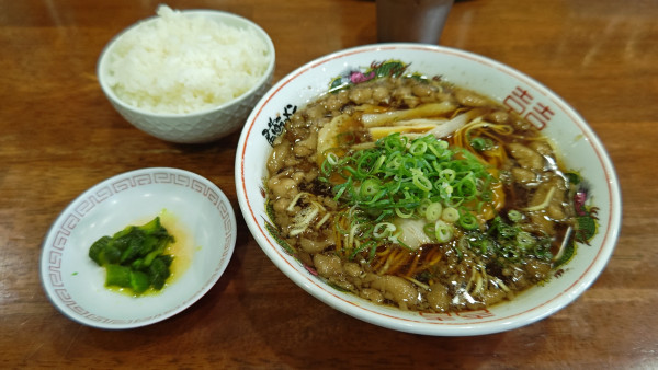 「唐揚げ定食A」@元祖尾道ラーメン たに 駅ビル店の写真