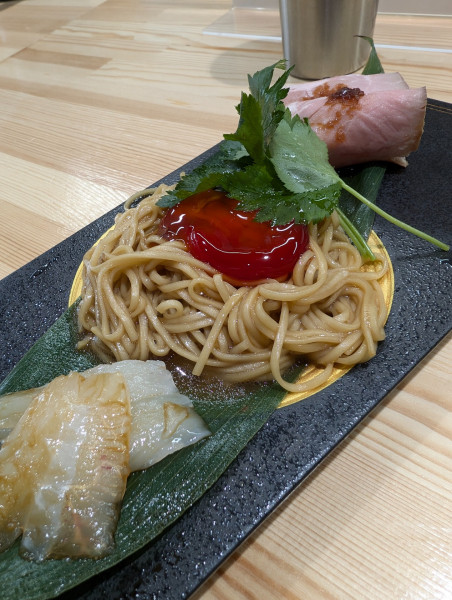 「至高の和え玉・ウニ」@自家製麺 らぁ麺 栗ノ木の写真