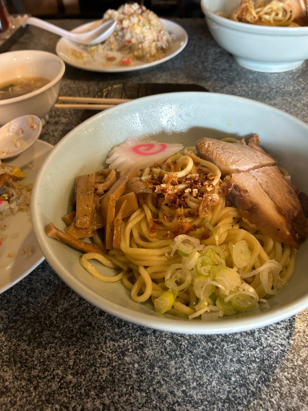 「あぶらーめん　半チャーハン」@あぶら〜亭 桜上水本店の写真