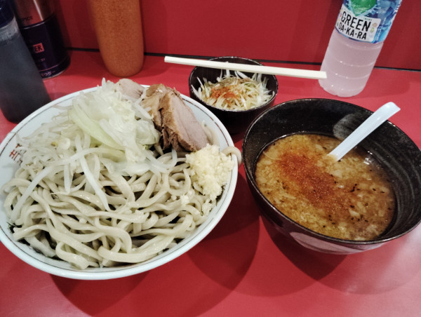 「つけ麺　豚増し　ねぎ」@ラーメン二郎 千葉店の写真