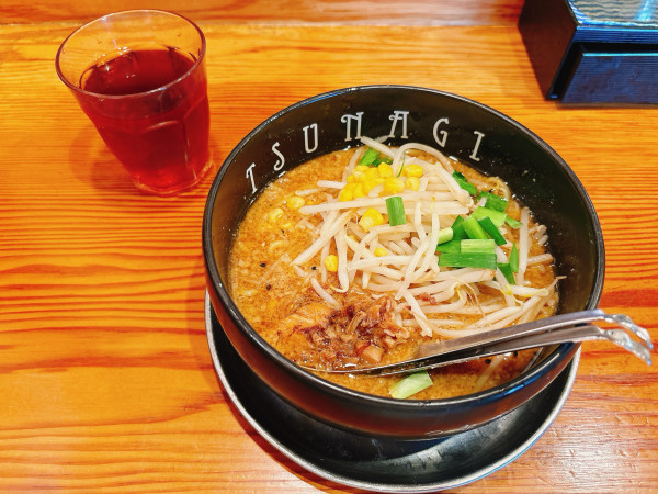「味噌ラーメン＋味噌和え玉」@らぁ麺屋 つなぎの写真