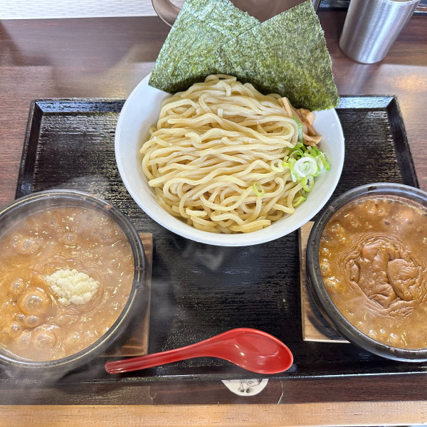 「つけ麺麺2倍(カレー･味噌)」@つけ麺 らいこうの写真