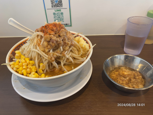 「味噌ラーメンVer.2」@顎で喰らえ ラウンドワン草加店の写真