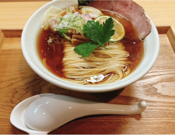 「限定　網代のかぼす醤油」@中華そば うお静の写真