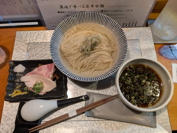 「昆布水つけ麺 黒醤油」@ramen rise nijiの写真