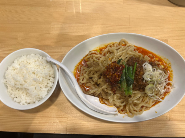 「汁なし担々麺大盛1150円+和え玉250円+ご飯150円」@メンドコロ天鳳の写真